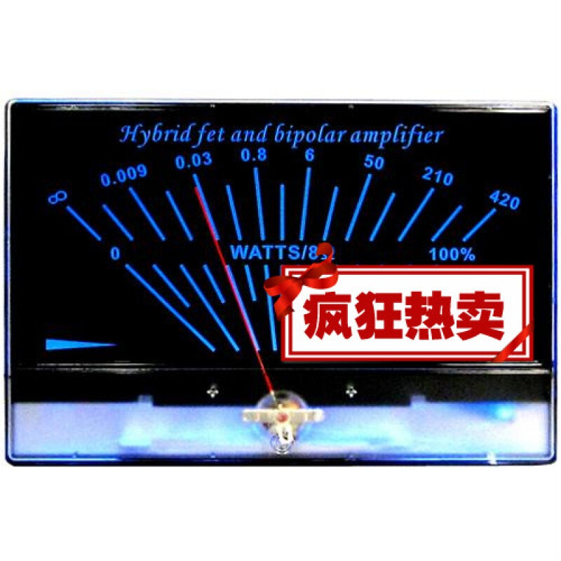 速发高精度VU表头单端甲类功放胆机电平表DB表音频功率表P-200