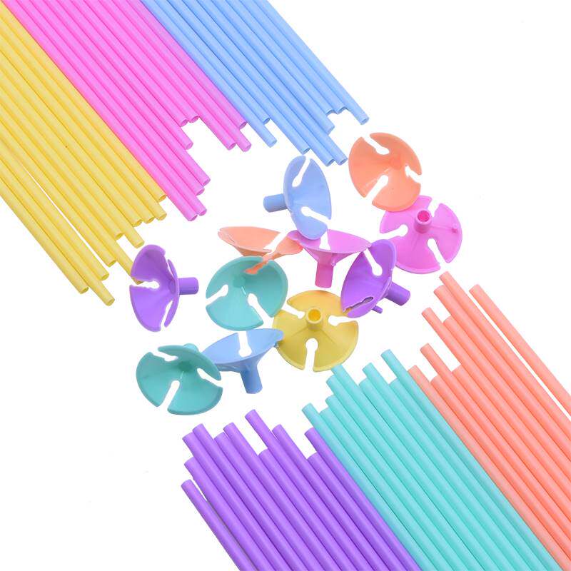 新品1020050pcs 0cm Latex Balloon SticJk Multicolor Plastic