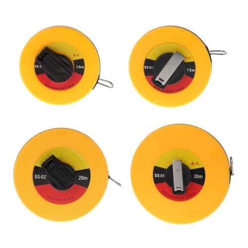 新品Fiber Measuring Tape 10/15/20/30m HJand-held Disc Flexib