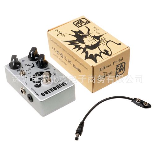 新品Calidne卡铃CP-76海盗过载TS808 TS9风格单块迷你电吉他踏板