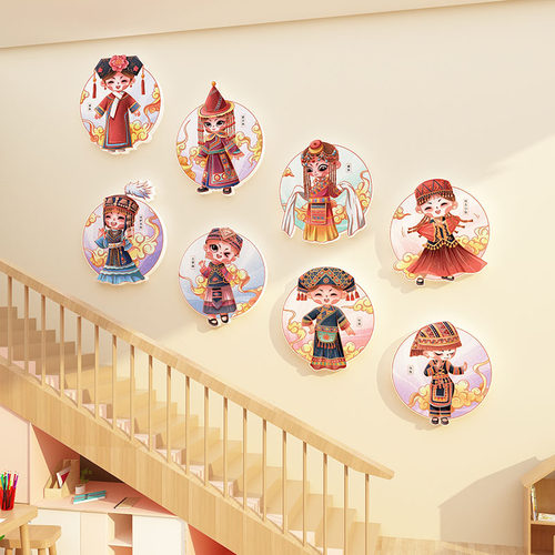 极速幼儿园墙面装饰环q创设主题半成品境布置材料文化楼梯走廊56