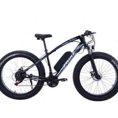 极速电动脚踏j车助力锂电粗轮雪地车一体轮变速沙滩单车