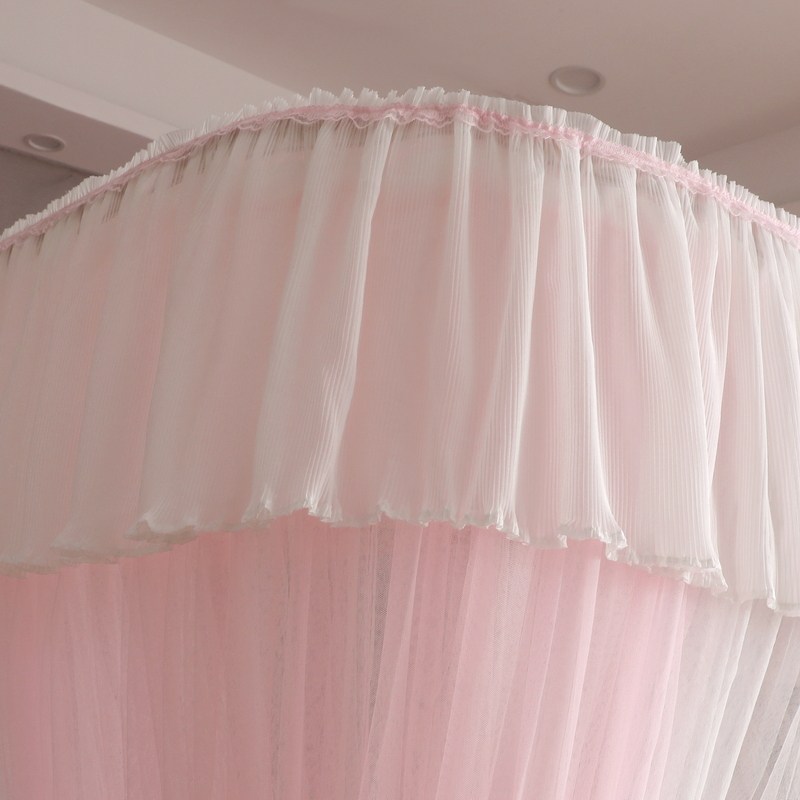 极速新款高端双人宫廷U型轨道蚊帐2023年家O用支架固定导轨滑轮公