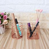 Gold Pencil Metal Holder 极速Roase Organizer Pen Desk