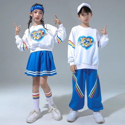 速发少儿啦演队演出服中小学生会动运开幕式团体表啦服幼儿园春秋