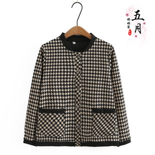 速发中克年妈妈春秋外套大款上衣士夹老外洋气减龄短码装潮