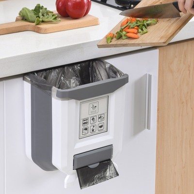 速发Creative kitchen trash can cabinet door hanging househol