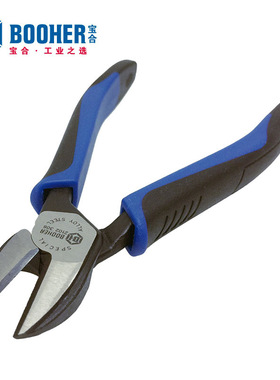 Booher宝合手动工具 双色工业级斜嘴钳BH2102306 6