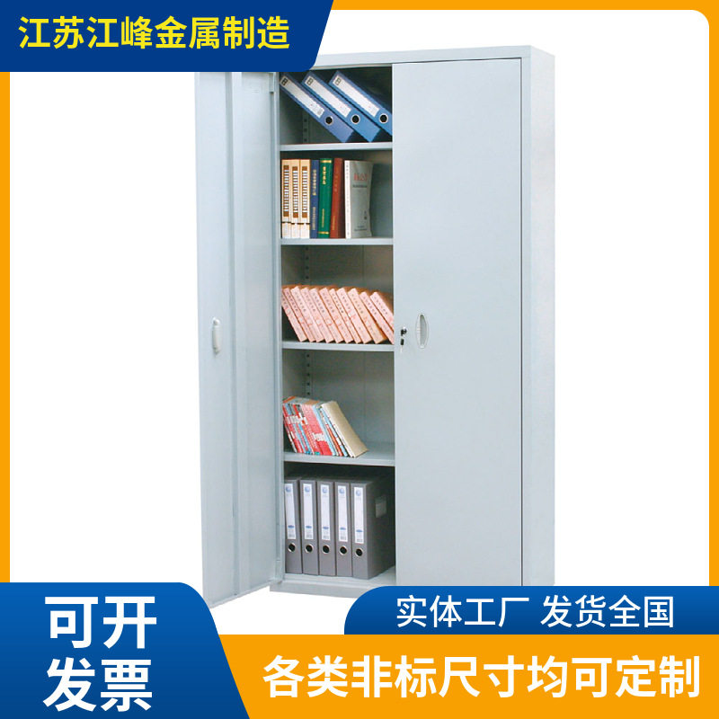文件钢制办公资料柜双开门展示架凭证带锁收纳柜可移动智能保密柜