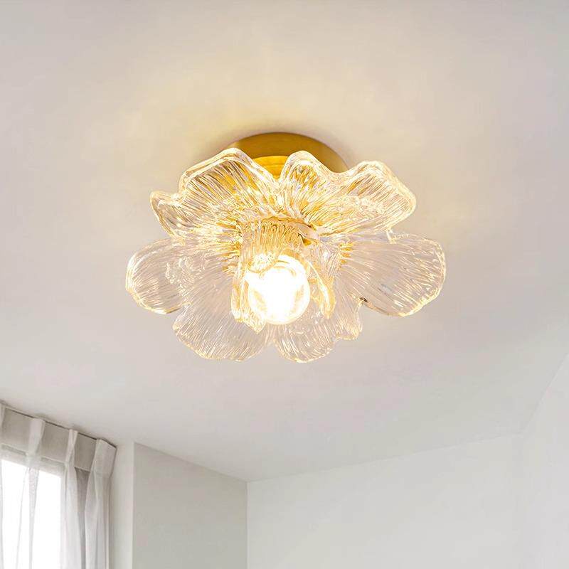 法式花瓣入户门走廊过道灯高级感阳台灯楼梯灯玄关衣帽间吸顶灯具