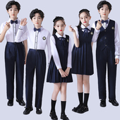 旦演出服 主持诗朗诵元 儿童合唱团小学生毕业季 班服表演服衬衫