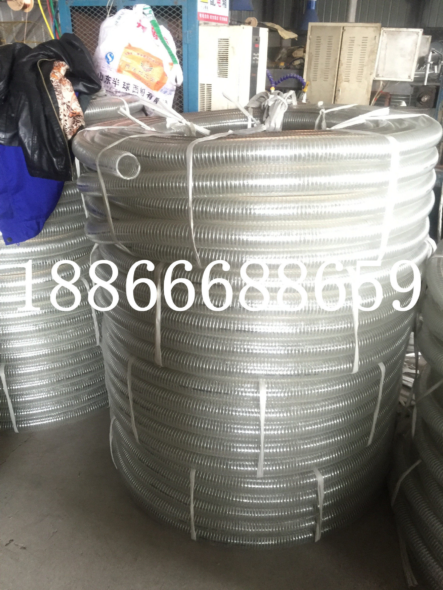 pvc透明钢丝管25-150mm硅胶输油管抗冻耐寒防静电钢丝增强软管