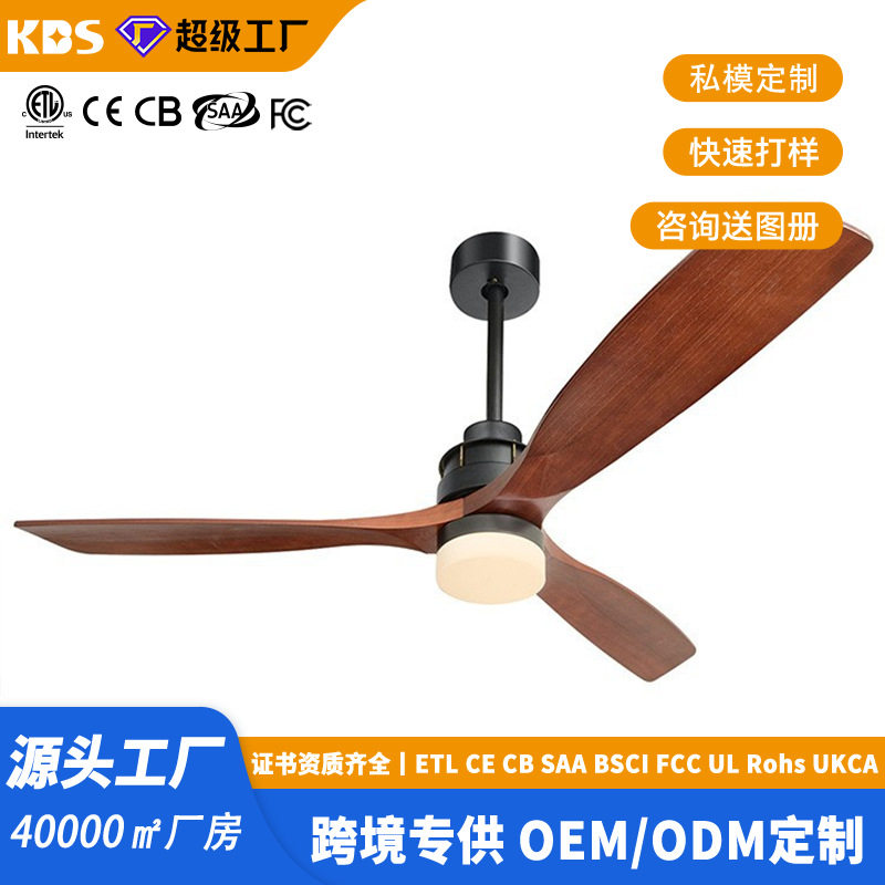 美式110v变频风扇灯吊扇灯60寸大厅带灯吊扇客厅灯家用电器批发
