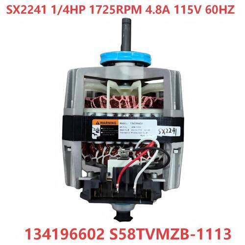 干衣机电机SX2241 134196602 S58TVMZB-1113 115V60HZ 1/4HP 4.8A