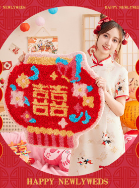 家用防滑入户门地垫2025新款蛇年可裁剪门口脚垫新年红色喜庆地毯