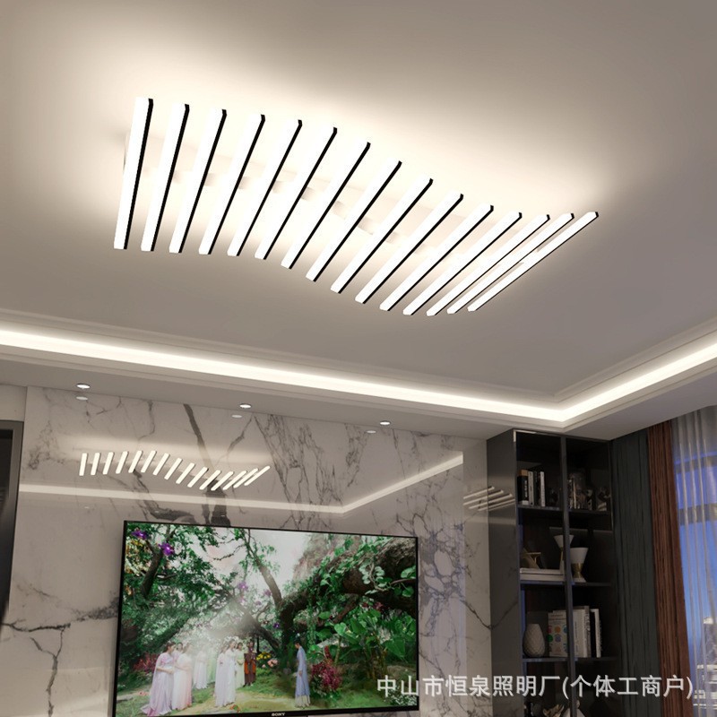 北欧轻奢线条亚克力吸顶灯