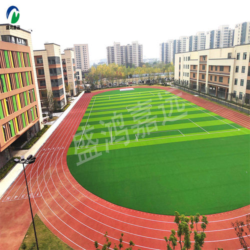 混合型透气型塑胶跑道学校操场幼儿园epdm橡胶颗粒跑道体育场施工