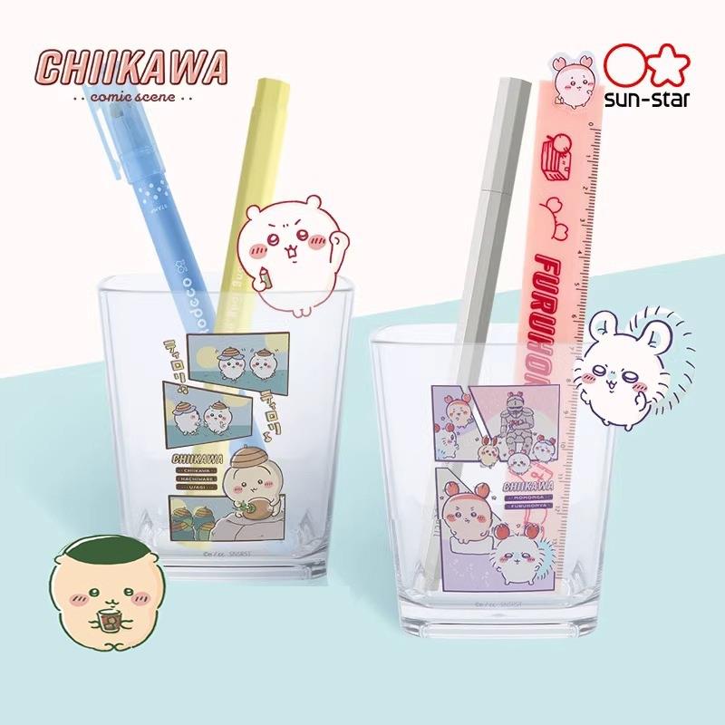 CHIIKAWA吉伊卡哇×sunstar太阳星漫画主题印花树脂笔筒文具