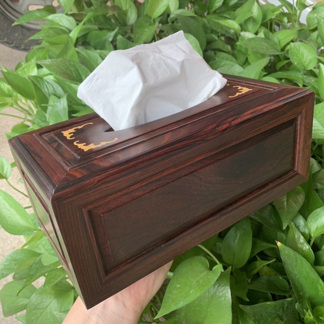 红酸枝精品实木纸巾盒客厅茶几抽纸盒红木中式复古餐巾盒家居木质