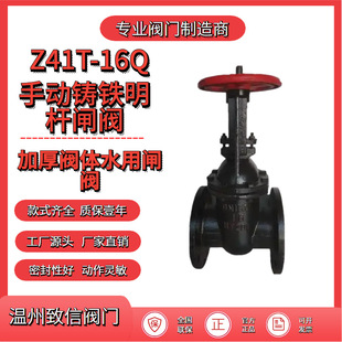 厂家直销Z41T-16Q明杆铸铁闸阀 球磨铸铁法兰闸阀 硬密封烤漆闸阀