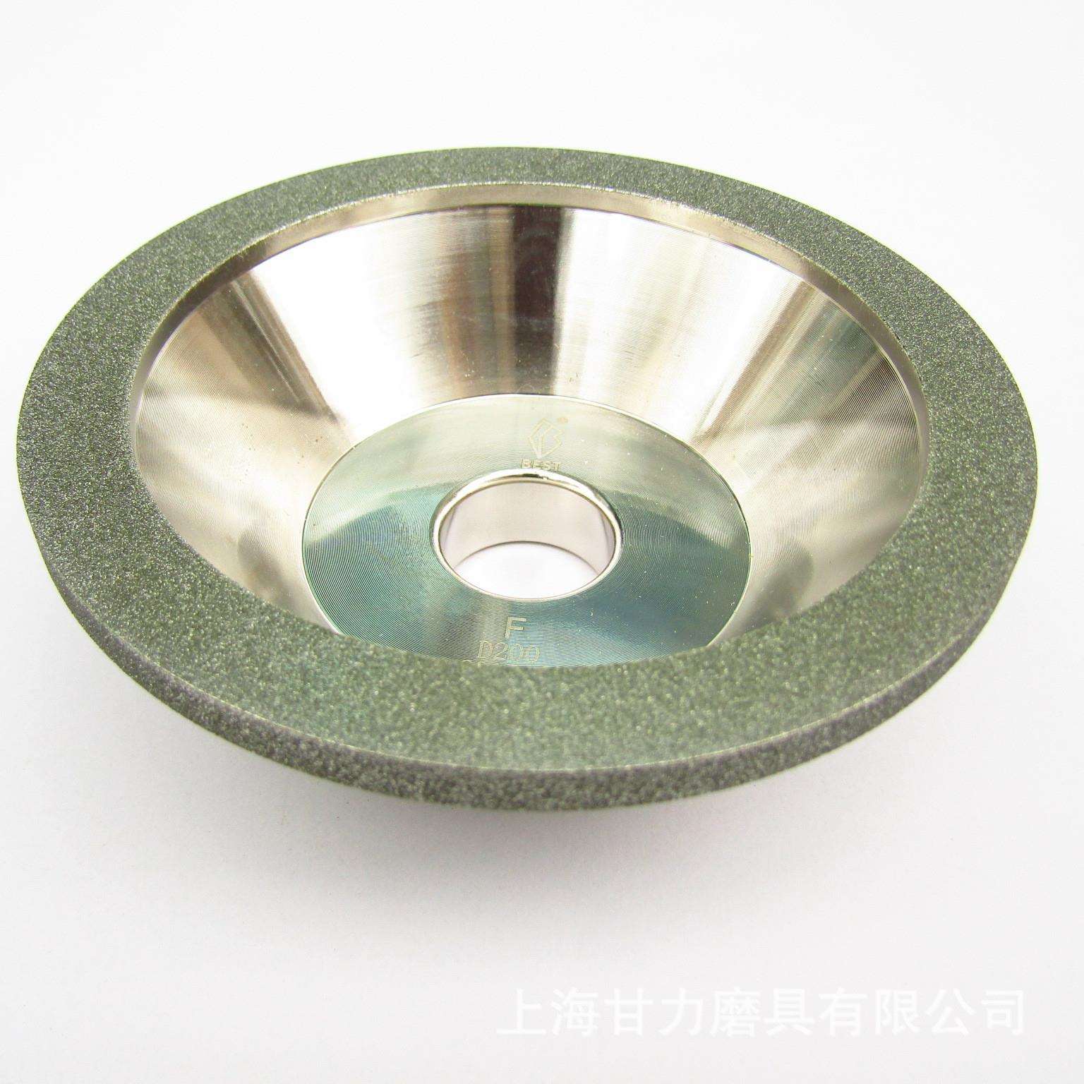 钻石碗型砂轮11C9鑽石氮化硼工具100D*10W*5U合金砂轮#100-600