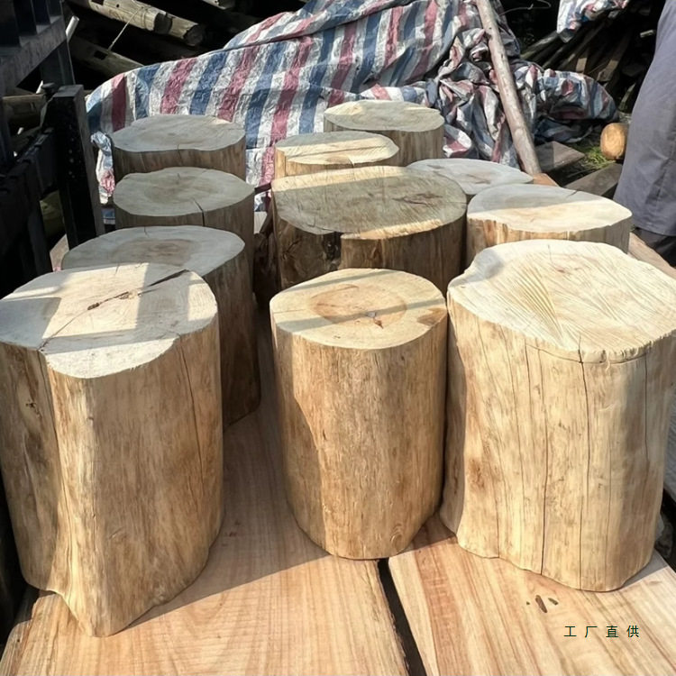 天然原木树桩木桩实木头墩子茶几凳坐凳服装店树墩换鞋凳根雕摆件