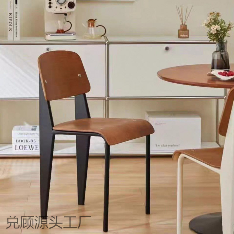 2026复古餐椅标准椅设计师实木椅子家用靠背学生书桌椅简约餐桌椅