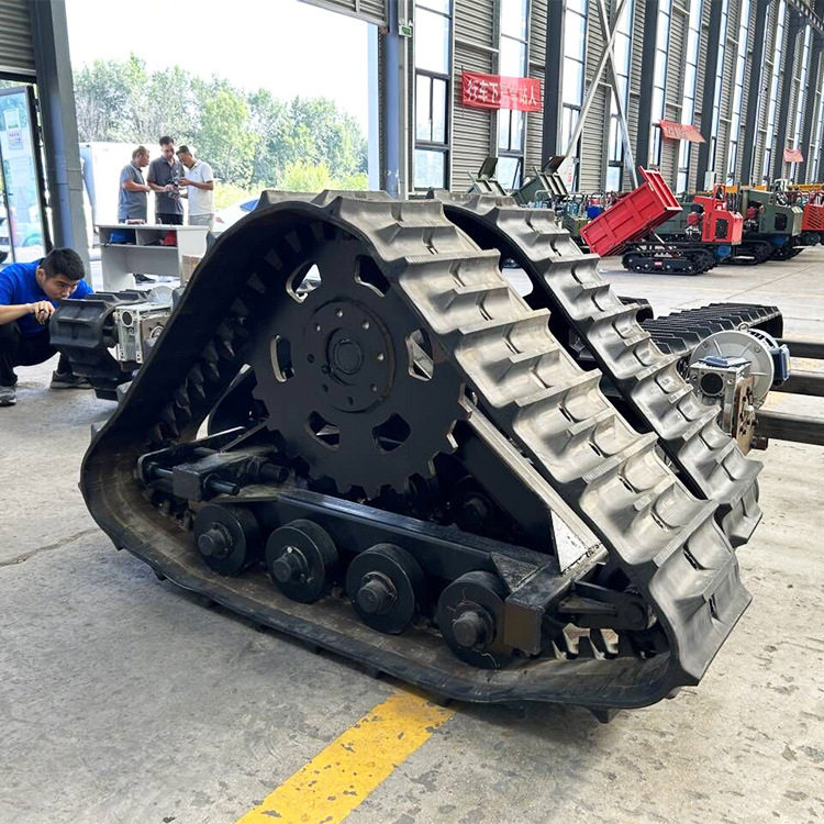 玉米机三角底盘四轮拖拉机改装履带链轨旋耕机底盘三角履带底盘