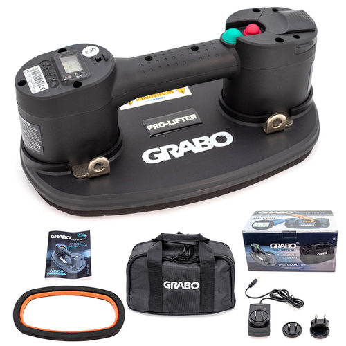 GRABO PRO真空电动吸盘 便携手持玻璃石材吊装提拉器瓷砖搬运工具