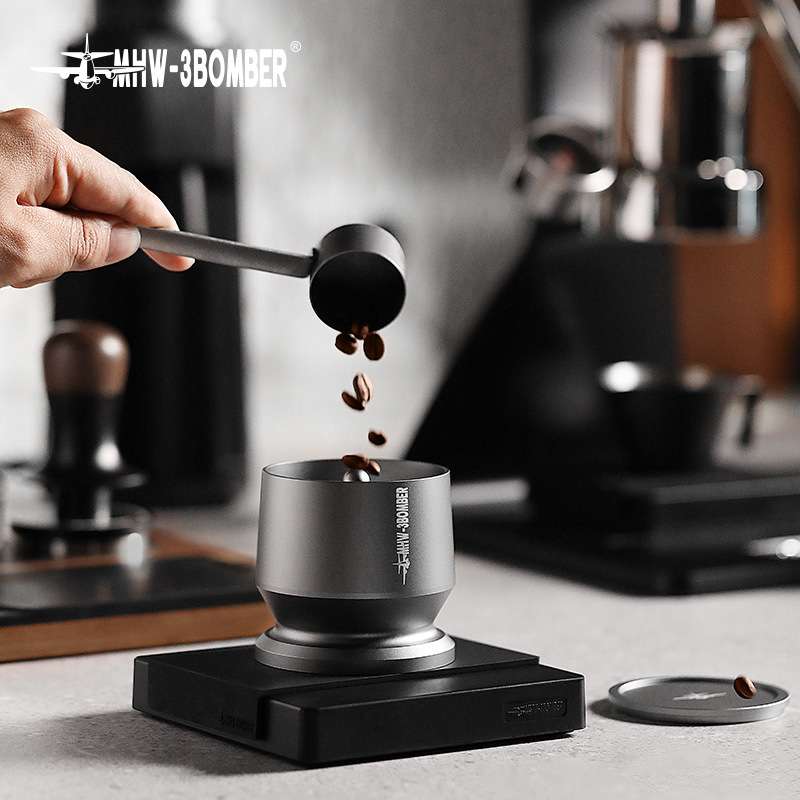 轰炸机接粉器51/54/58mm磨豆机接粉杯手柄手冲咖啡落粉器闻香杯