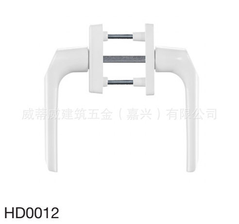塑钢铝合金对开门把手/拉手/传动门锁用/铝合金质 白色