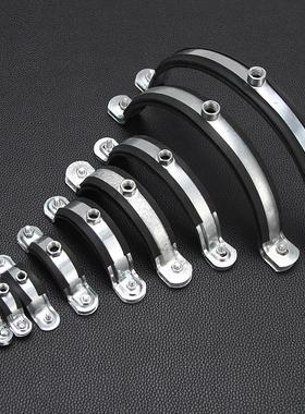 管卡抱箍排水水管160ppr管夹箍空调卡扣200pvc吊卡固定镀锌管扣