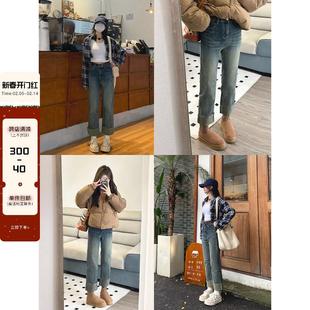 铲雪神裤 牛仔裤 怀旧版 直腿神器du家直筒九分裤 TRYOLO春季 现货