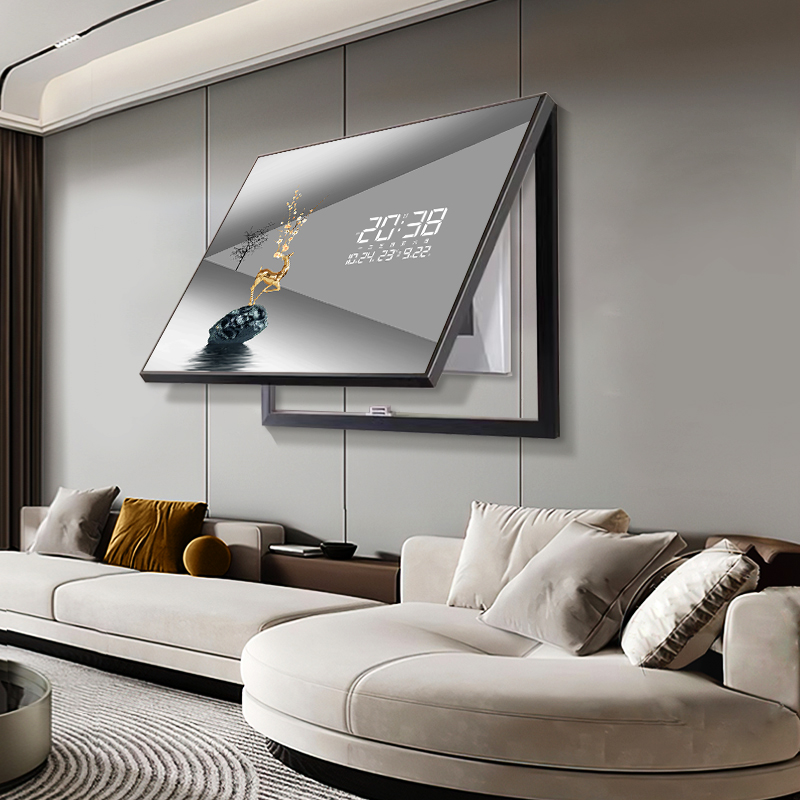 LED电子钟插电表箱装饰画免打孔