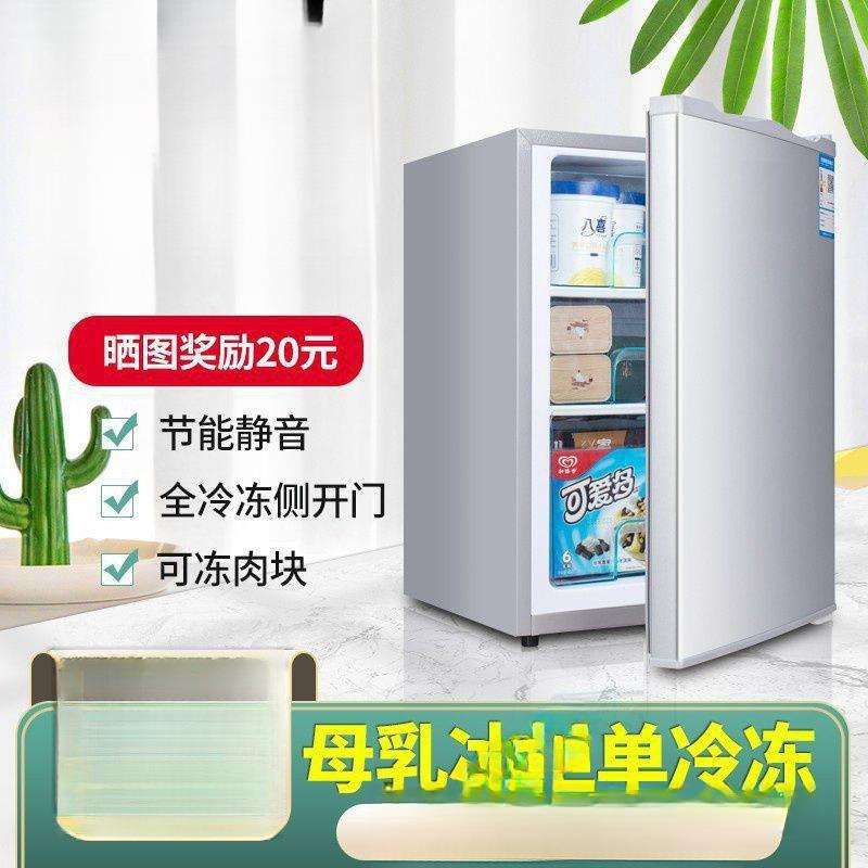 小型家用全冷冻小冰箱迷小冻母乳小冰柜冷柜抽屉式侧开.