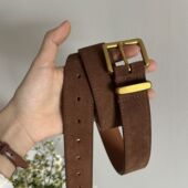 美拉德咖色皮带女款 腰带配饰 配裙裤 2025新款 棕色腰带女士配牛仔裤