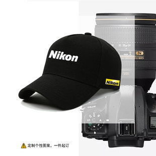 nikon尼康相机摄影师帽子单反摄像定制图案印字广告帽子男户外潮