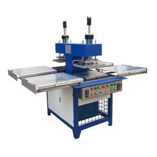 专业生产服装凹凸图案浙江福建江苏嘉兴服装毛衣双工位油压压花机