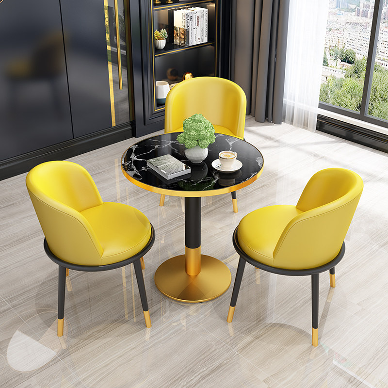 极速轻奢北欧洽谈桌椅一桌四椅组合休闲区奶茶甜品店W接待会客小,住宅家具,板木餐桌,淘宝优惠券,粉丝福利购,淘宝优惠卷