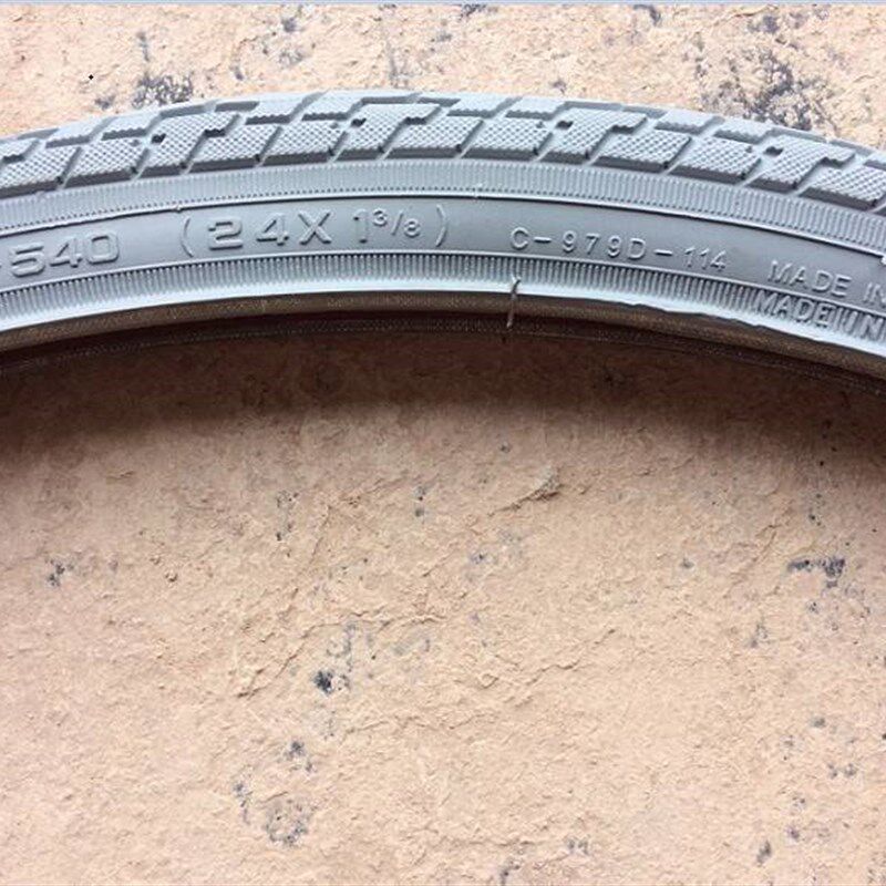 极速24a寸轮椅车後轮胎24x13/8灰色充气正新自行车外胎互邦*37-54