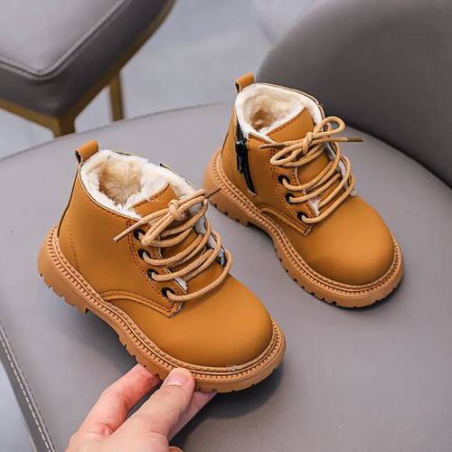 极速2022 Autumn Winter oots for ids Leather Shoes hVien Warm
