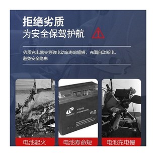 极速 高品质电动车电瓶车载B充电器48V12AH48V20AH6 自动关机断电