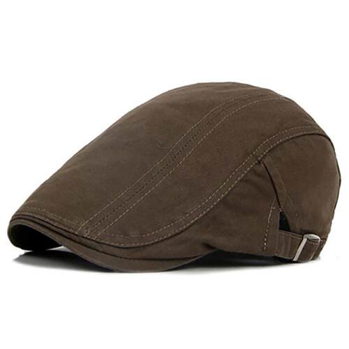新品New Men Beret Vintage CasuaBl Classic Solid Color Flat C