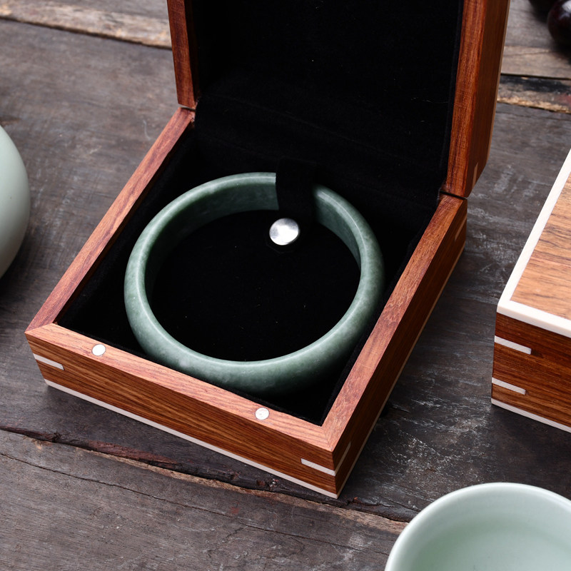 极速高端手镯专用盒子 红木盒手串盒首饰盒收藏T盒玉器文玩收纳木