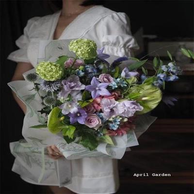 极速新品铃兰花j加厚雪梨纸小清新鲜花花束外包装纸花店包花内衬