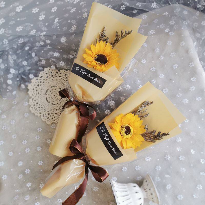 极速单支香皂花玫j瑰康乃馨向日葵小花束活动送人礼物伴手礼教师