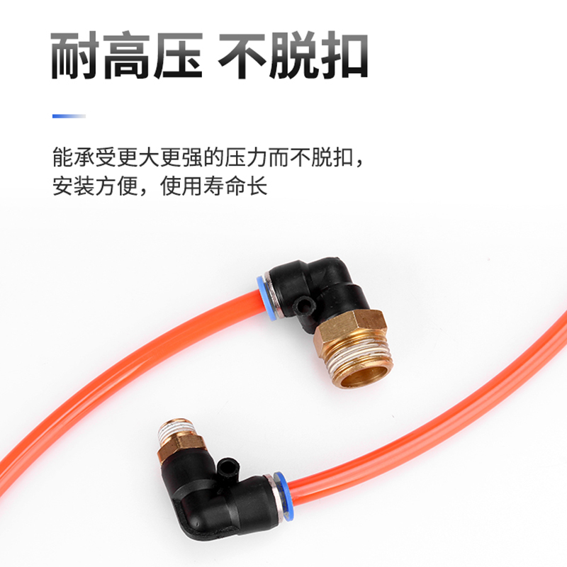 极速气动气管快速接头快插接头螺纹弯头PL802J 4M5 601 10031