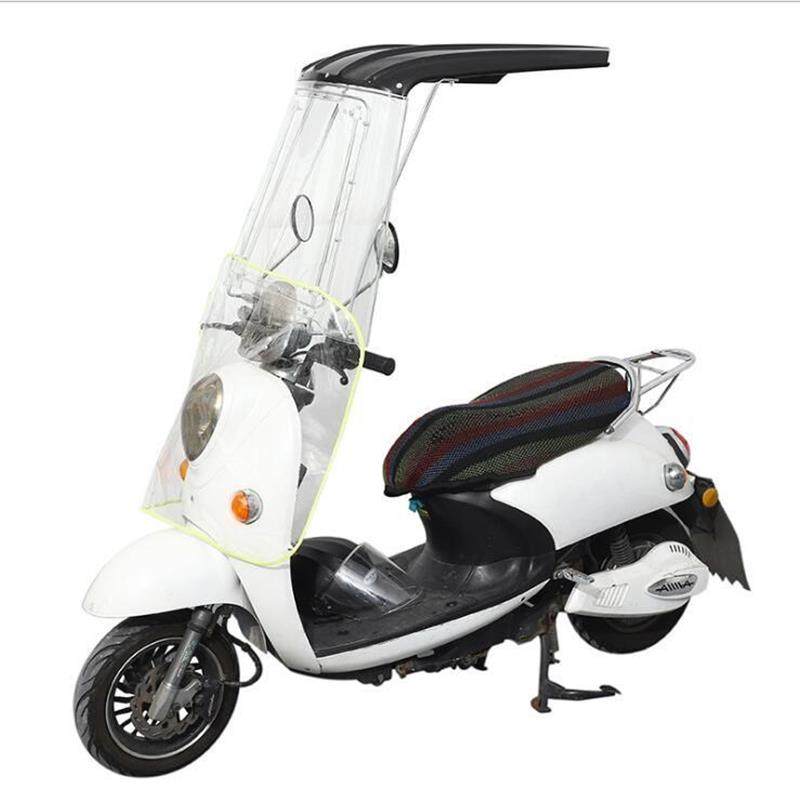 极速新款遮阳蓬七字型电动车雨棚透明款车棚遮R阳防寒防雨防虫遮