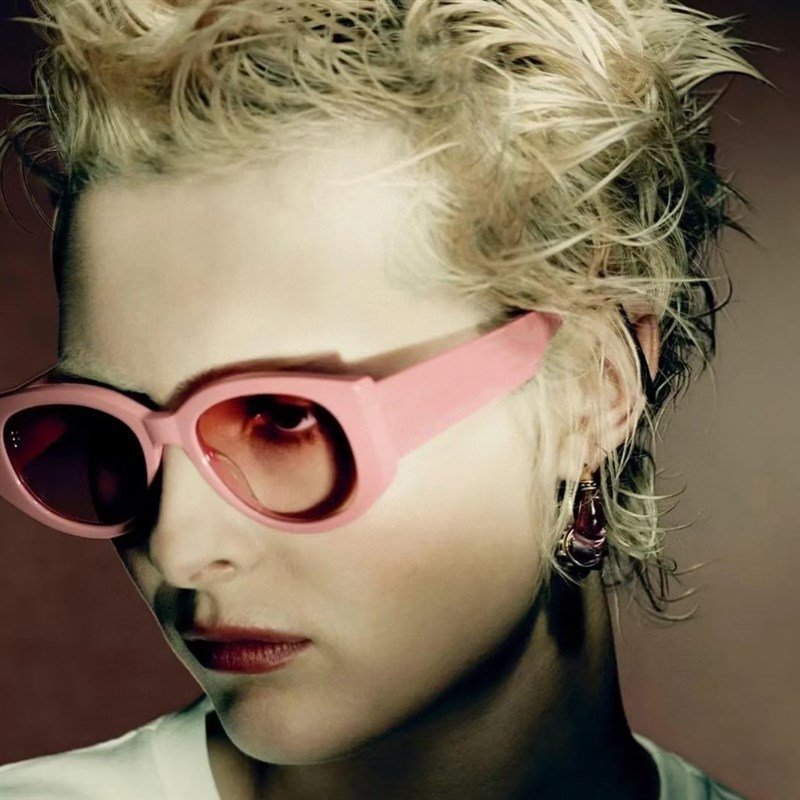 极速时尚2022新款太阳眼镜 个A性椭圆网红同款太阳眼镜抗UV太阳眼