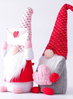 极速newValengtines Day Faceless Doll Ornament Doll Valentin